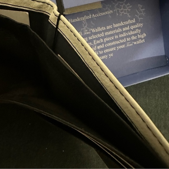 Vintage New in Box Tems Collection Texas Handcrafted Wallet - Picture 6 of 8